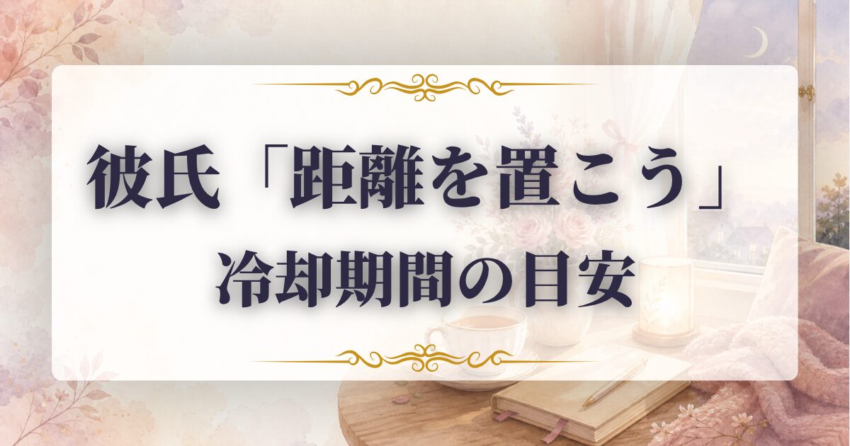 彼氏　距離を置く